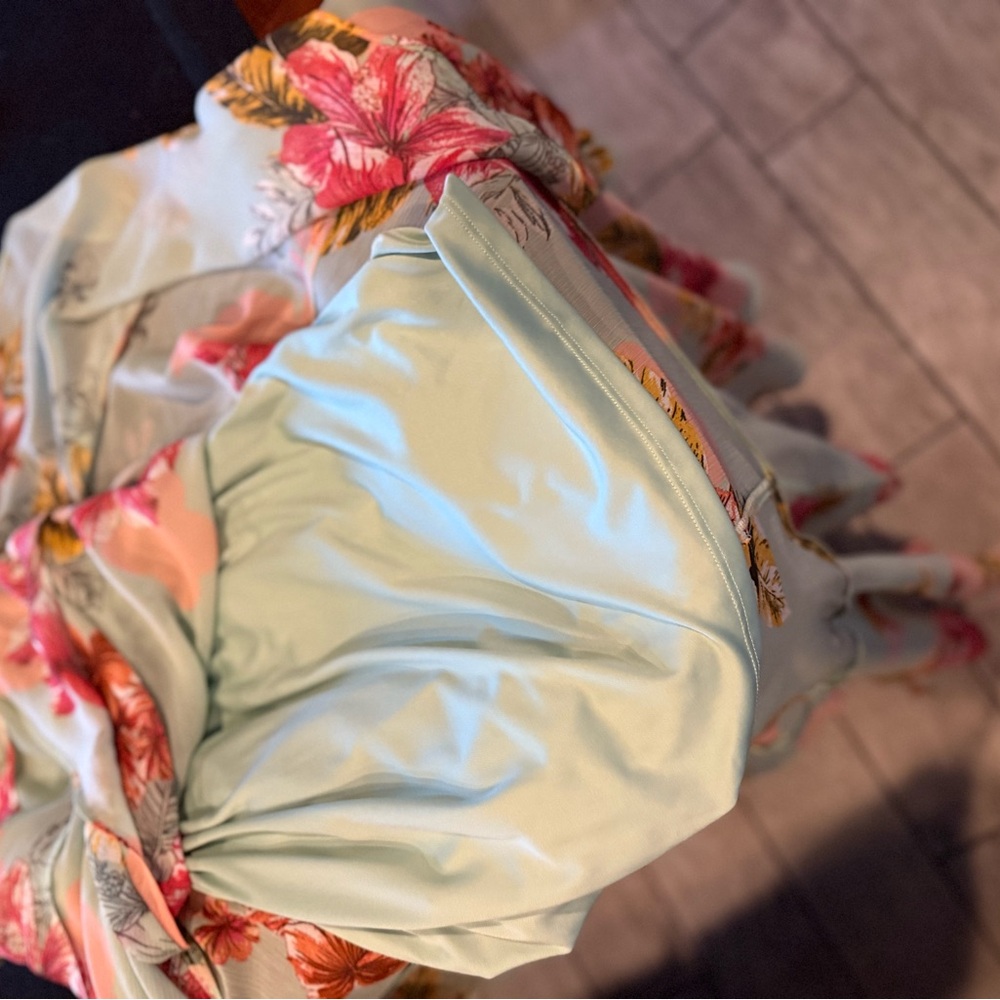 Express Floral Maxi Dress in Mint Green - Picture 7 of 7